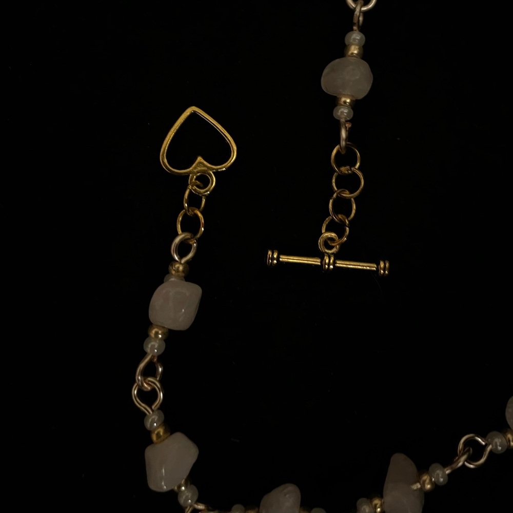 1/20/23*** - 3 for $21 wire wrapped rose quartz beaded necklace - Picture 3 of 4